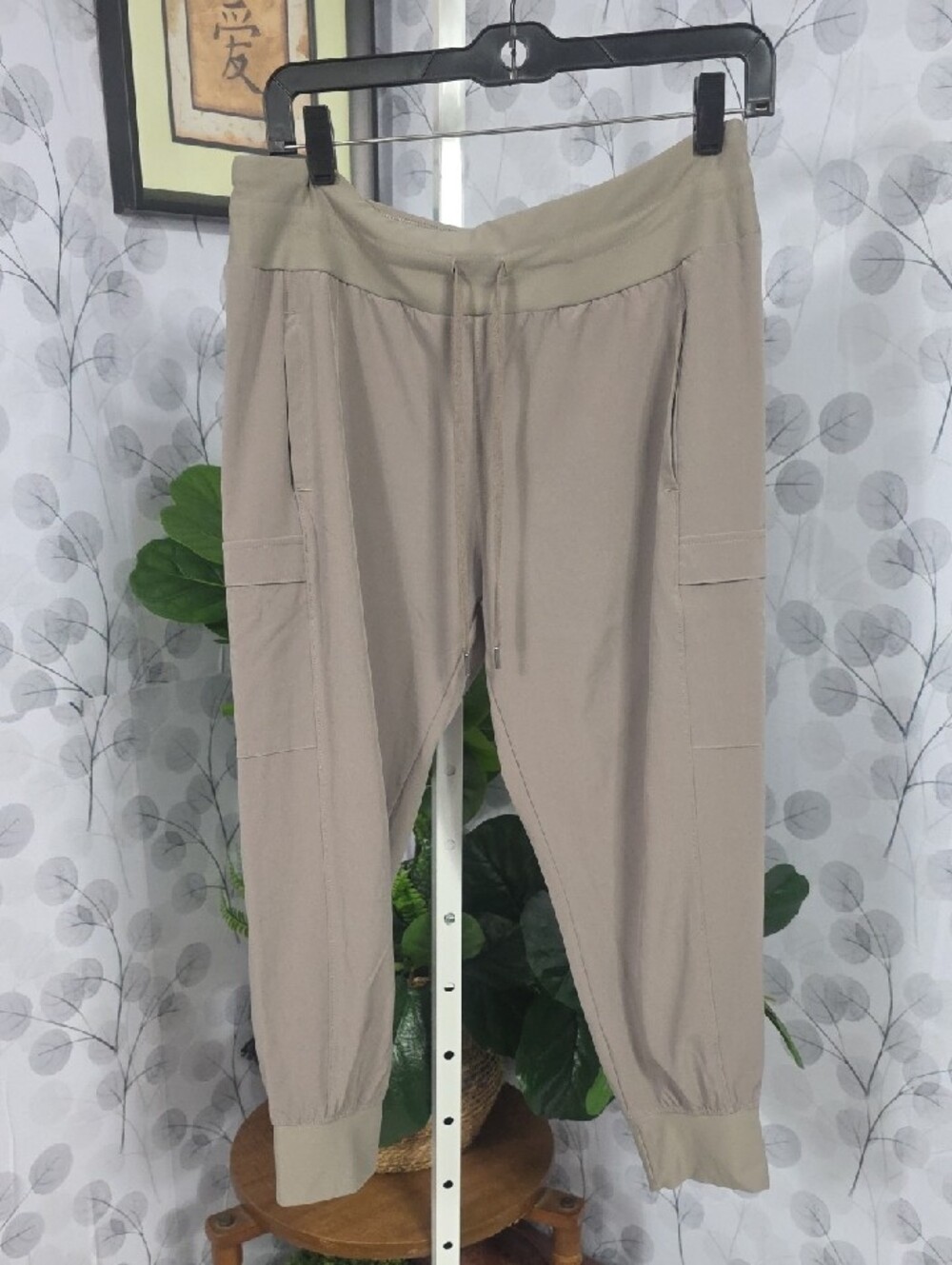 CALIA Taupe Drawstring Jogger Pants - Picture 4 of 10